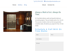 Tablet Screenshot of ontimebaths.com